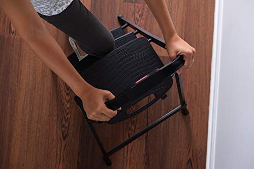 Rubbermaid 3-Step Steel Ladder, Folding Step Stool with Hand Grip and Non-Slip Feet, Black, Tested to ANSI US Safety Standards, No Assembly Required - Image 9