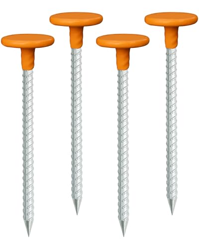 LIDUOMINIKE 12 Inch Long Rebar Survey Marker Stakes,1.4 LB Heavy