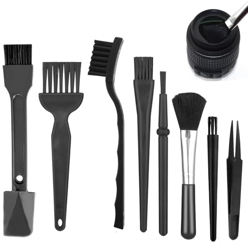 PLATEYTR 8 Piezas Antiestáticos Cepillos de Limpieza Plásticos, Kit de Limpieza de PC, Cepillo de Teclado, Adecuado para la Limpieza del Teclado de la Computadora y la Eliminación de Polvo