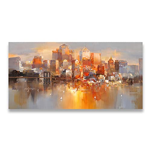 Impression murale art photo pub abstrait bâtiment toile 40x80cm - 3