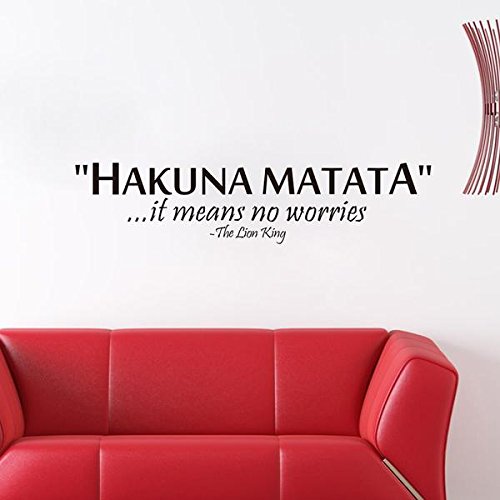 Vinilo decorativo Hakuna Matata The Lion King 29x15 in miniatura 3