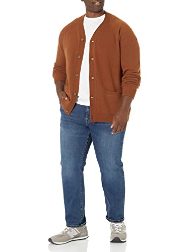 Image of Amazon Essentials Men's Lambs Wool V-Neck Cardigan Sweater with Pockets (Previously Goodthreads)
