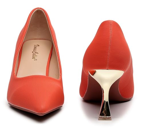 Image of VenusCelia Women's Golden Sun Pump Stiletto Heel Shoe