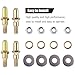HZEL Car Door Hinge Pin and Bushing Kit, Auto Side Door Hinge Roller Pin Bushing Lock Nuts Repairing Sets, OEM# 38453P Replacement, Compatible with Avalanche Silverado Suburban Tahoe