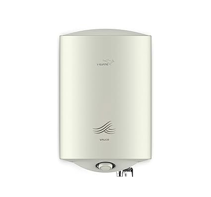 V-Guard Valco 10 L Storage Water Heater with glass-lined AC (anti-corrosion) coating, 5 star, White