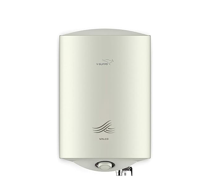 V-Guard Valco 10 L Storage Water Heater with glass-lined AC (anti-corrosion) coating, 5 star, White