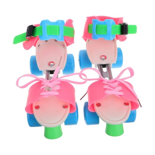 Mipcase 1Pair Roller Skates for Double Row Quad Skates with Enhanced Stability for Indoor and Outdoor Fitness Fun for Boys and Ages