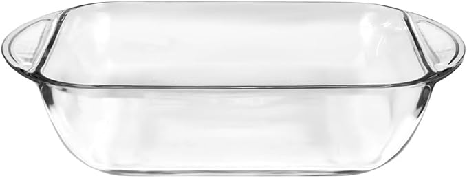 8" x 8" Glass Cake Pan, Oven Safe Glass Brownie Pan - Dishwasher, Microwave & Freezer Safe, Perfect for Brownies, Lemon Bars, Casseroles & Easy Cleanup