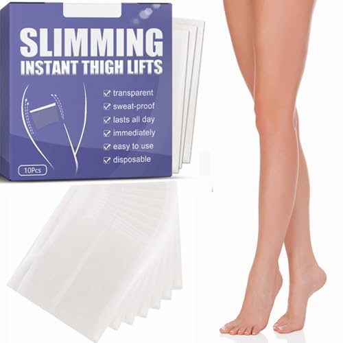 Cinta para Muslos para Perder Peso,Parche Reafirmante para Piernas,Cinta para Levantamiento de Muslos,Parche de Celulitis Liso,Adhesivo Adelgazante,10 Piezas