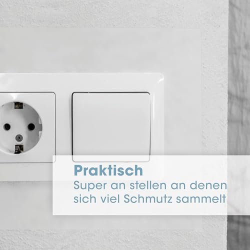 Rapid Teck® 7.43€/m² Selbstklebende Wandschutzfolie - MATT - Transparent/Klar - 63cm Breite - Elefantenhaut Klebefolie - Klarer Wandschutz für Innenräume - Robuste Wandfolie - Leicht anzubringen