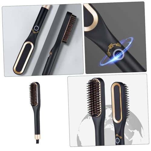 Cepillo eléctrico alisador de barba y cabello portátil miniatura 3