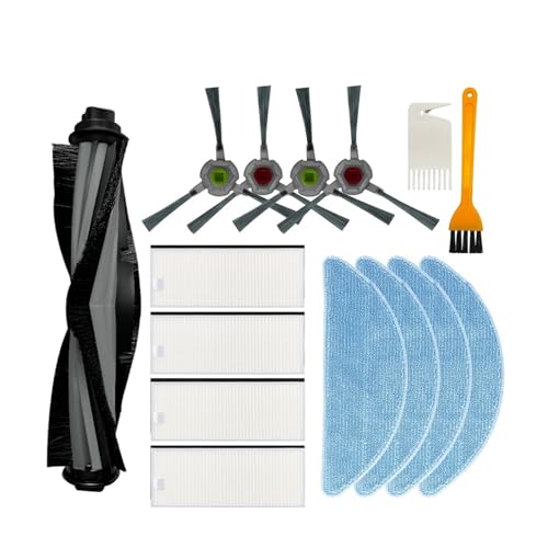 Compatible for Yeedi K650 , Robot Vacuum Cleaner Replacement Spare Parts Accessories Main Side Brush Hepa Filter Mop Rag Cloth (Color : Set B)