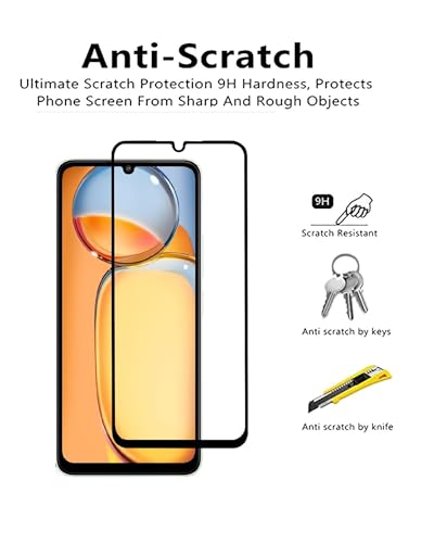 Image of HD, Scratch, Tear Resistant Edge to Edge Tempered Glass Screen Protector Guard Suitable For Vivo Y72 / 53s