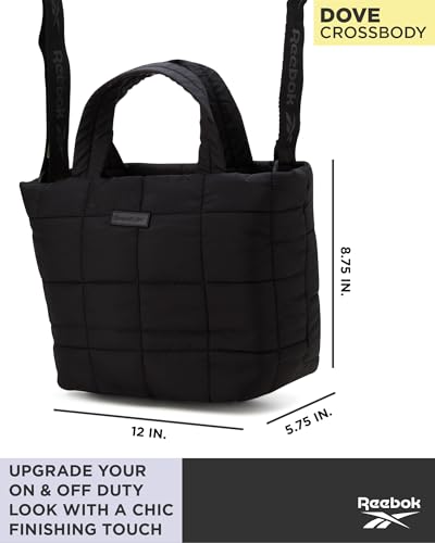 Reebok Crossbody Bags for Women - Lightweight Nylon Small Cross Body Bag Purse with Adjustable Strap for Casual Travel3