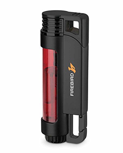 Encendedor Firebird triple llama rojo transparente miniatura 1