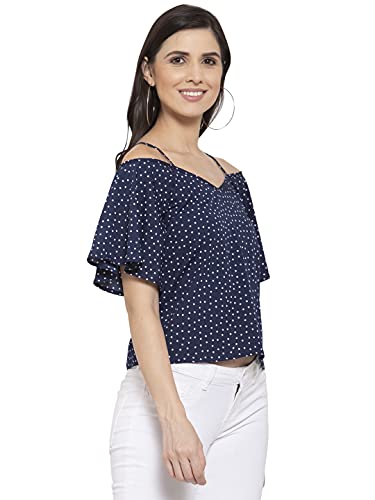 Image of Style Quotient Women's Polka Dots Regular Fit Fashion Vest