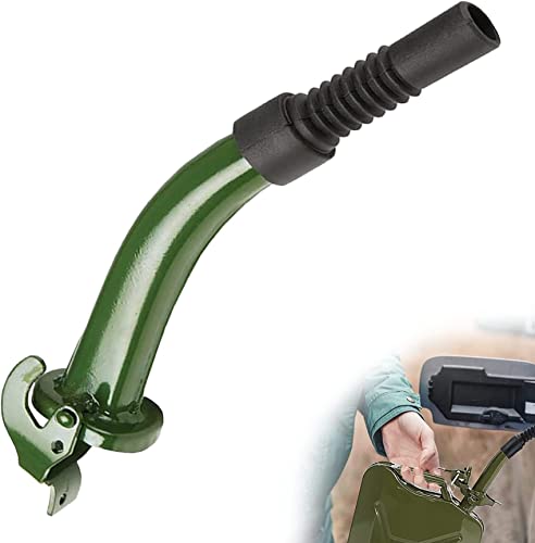 Durlclth Can Spout Jerry-Flexible Jerry Can Spout Boquilla de Metal para bidones de Combustible para Todos los bidones de Estilo OTAN Que no Sean Carb Cover