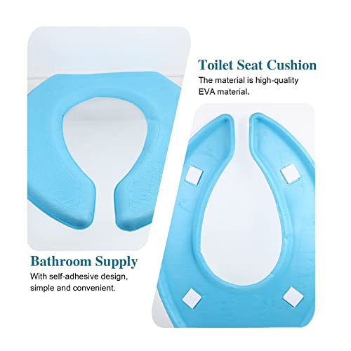 GOOFFY Wasserdichtes weiches Toilettensitzkissen Eva verdicken Paste Toilettenring Aufkleber Toilettensitzabdeckung Pad Badezimmerzubehör Polster (Color : Light Green) – Bild 7