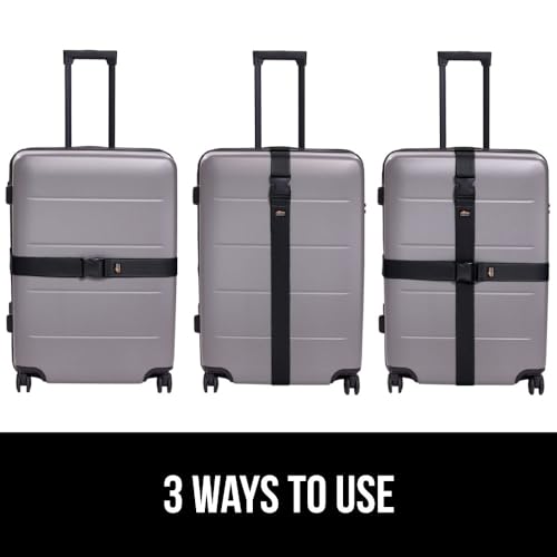 GORILLA GRIP Heavy Duty Adjustable Luggage Straps for Suitcases, Easy to Identify Travel Belt Connector Holds Suitcase Together, Extends Life of Bag, Strap Connects Two Bags, Accessories - Image 7