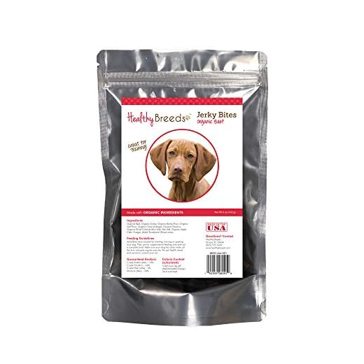 Healthy Breeds Vizsla Jerky Bites Beef Recipe Dog Treats 5 oz