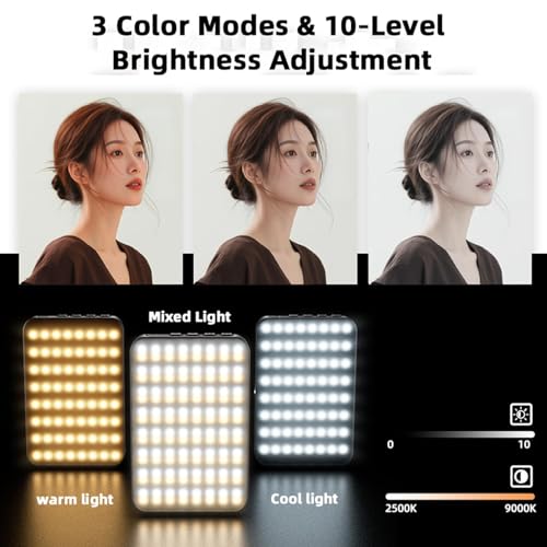 Luz de fotografía portátil para grabar vlogs y tutoriales con tu teléfono 3