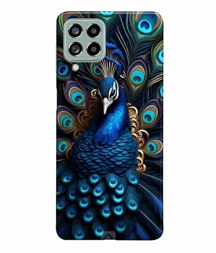 Image of Printed Hard Back Case Cover & Compatible for Samsung Galaxy M53 5G / M536Bzneinu, Samsung M53 5G | Peacock Vector Art (Multicolor) - D1206