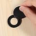 Peephole Cover Privacy Door Viewer Cover Home Security Peephole Protector with Self Adhesive Installation Tool for Dormitory Office Hotel, Black