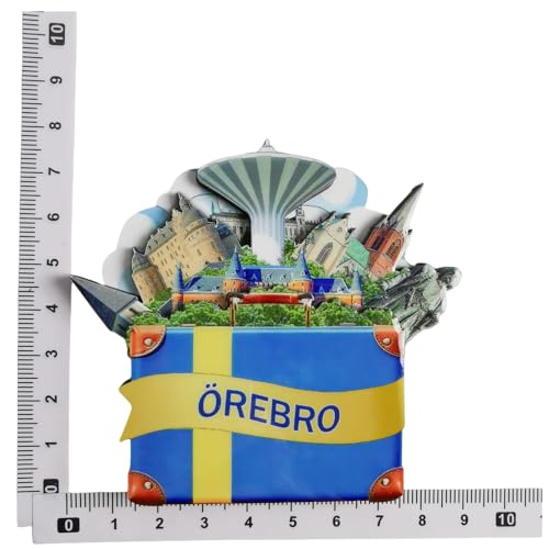 Imán Decorativo Turístico de Refrigerador Suecia miniatura 2