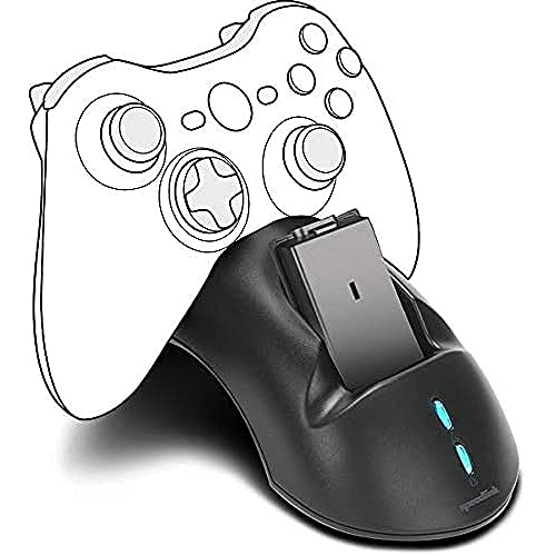 Preisvergleich Produktbild Speedlink BRIDGE USB Charging System - Ladestation inkl. Akkus für Xbox 360 Gamepads für Gaming / Konsole - schwarz