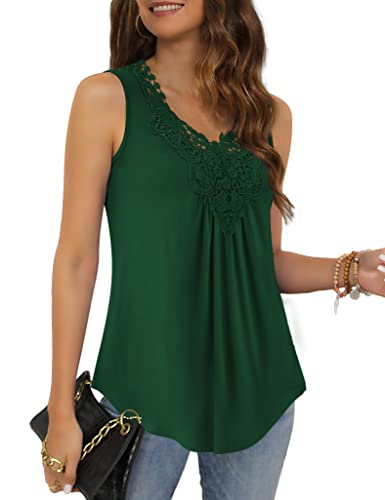 Tralilbee Women's Plus Size Tank Tops Casual Blouse Sleeveless