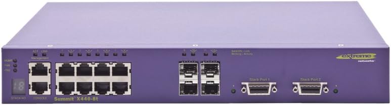 Extreme Network Summit X440-8t - 8 Ports - Manageable - 8 x RJ-45 - Stack Port - 4 x Expansion Slots - 10/100/1000Base-T - Rack-mountable