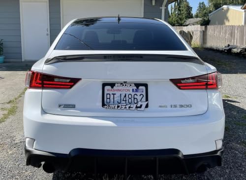 Image of iJDMTOY White /Clear Lens Rear Bumper Reflector Lenses Compatible With Lexus 2014-2020 IS IS250 IS300 IS350 IS200t IS-F, OE-Spec LH RH Assembly