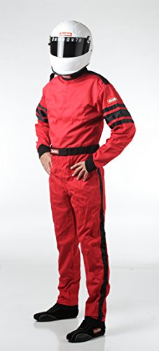 Racequip Racing Driver Fire Suit One Piece Single Layer Sfi 3.2A/ 1 Red Small 110012 #TOP1