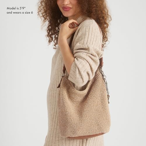 Image of The Sak Sequoia Hobo Bag - Hand Crochet Large Women's Purse for Everyday & Travel - Durable Handbag & Tote With Zipper Pocket