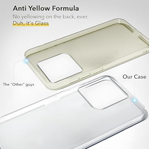 Image of Lifetime Anti-Yellow Clear Back Cover Case for Motorola Edge 60 Pro (Sleek Crystal Hard Back | Shockproof Protection with Camera Protection)