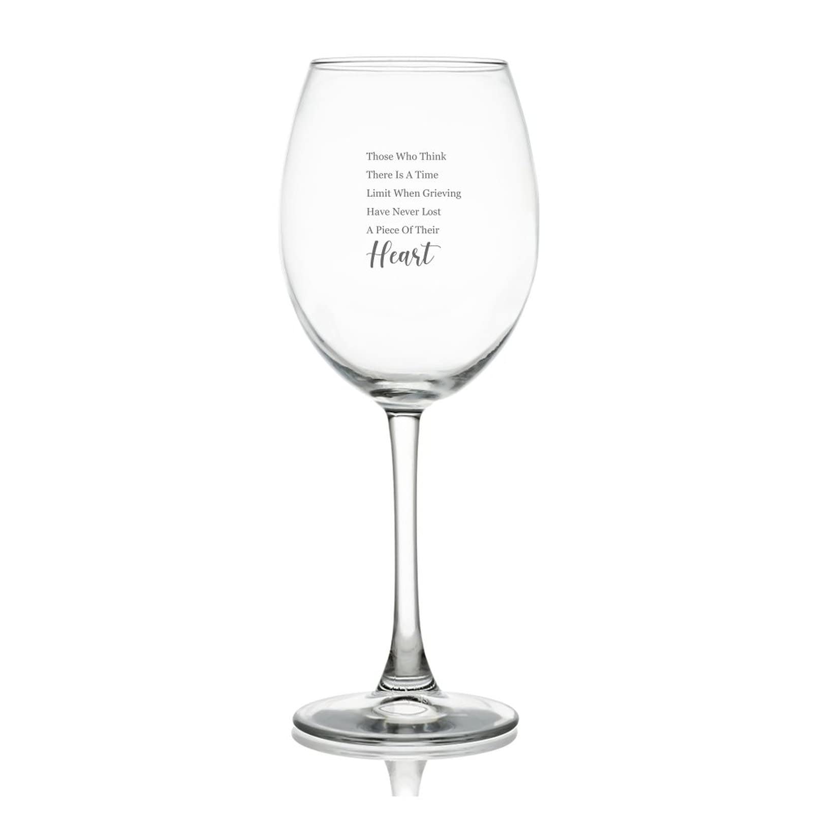 Verre à vin de 500 ml avec message touchant idée cadeau de soutien deuil