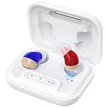 Hearing Aids for Seniors Rechargeable, (ITE) In-Ear Design with Auto On/Off, Anti-Howling Technology, Smart Noise Reduction Chip for Crystal Clear Sound, Comfortable Fit for Elderly & Hearing Loss