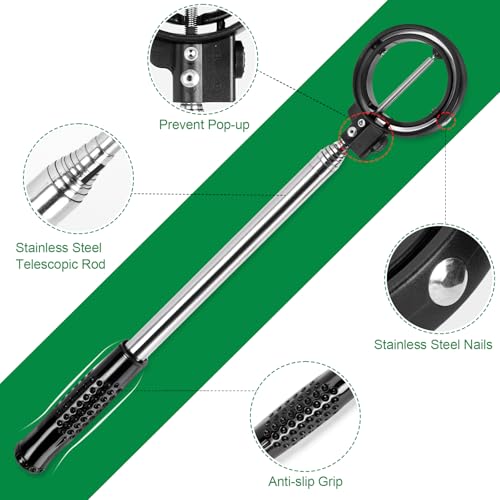 welspo Golf Ball Retriever Telescopic, Golf Ball Retriever for Water, Portable Golf Ball Grabbe, Extendable Stainless Steel Ball Retriever Tool Golf, Practical Golf Accessories Golf Gift for Men, 9ft - Image 3