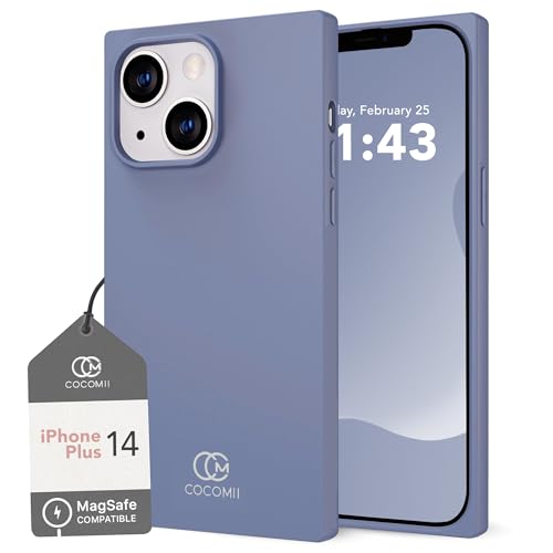 Image of COCOMII Rectangle for iPhone 14 Plus /15 Plus Case, Matte Slate Silicone