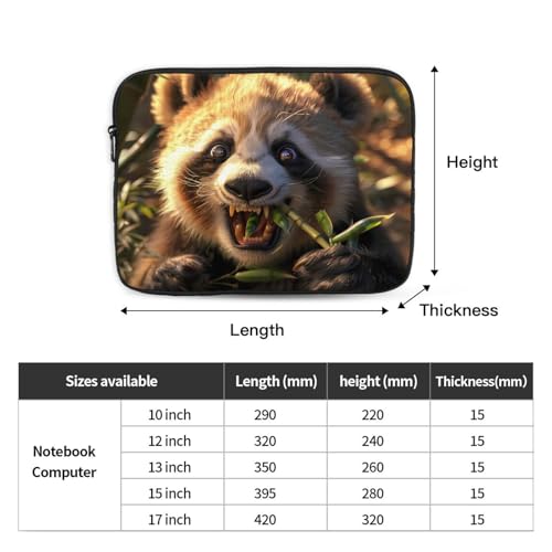 Panda Eating Bamboo Laptop Sleeve Case 15 Inch Suitable For Notebook Computer Tablet Traveling Carrying Simple Case4