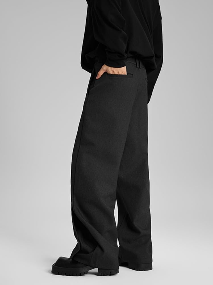 Men's Casual Pants Fall Winter Straight Leg Drop Dress Trousers Pants for Men
