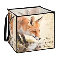 aidingzhi Animal Fox Home Sweet organizers and storage basket for towel big organizers and storage basket 13x13x13 In
