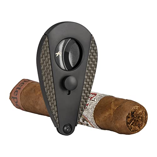 Cortador charutos XIKAR Xi3 Phantom Carbon Fiber lâmina dupla