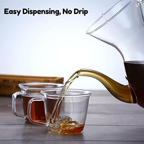 Pour Over Coffee Maker, 8 Cups Coffee Maker With Reusable Stainless Steel Permanent Filter, 34Oz Borosilicate Glass Coffee Carafe Hot & Cold Drinks #TOP5
