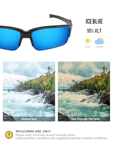 Image of BLAZERBUCK Polarized Replacement Lenses for Oakley Flak Beta OO9363 /Flak Beta Asian Fit OO9372 Sunglass