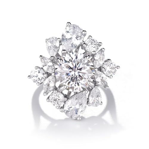 Bague en moissanite 3 carats, le cadeau idéal pour fêtes et anniversaires