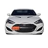 JGR Racing Car No Drill Tow Eye Front Bumper Tow Hole Hook License Plate Mount Bracket Holder Adapter Relocation Kit for Hyundai Genesis Coupe 10-16 2010 2011 2012 2013 2014 2015 2016