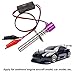 Ylwxzenith 6 12V RC Car Kit with N4 Hot Plug Gasket, for Methanol Aircraft Car Model, Made of Aluminum Alloy Plastic, Simple, No Additional Needed (Purple)