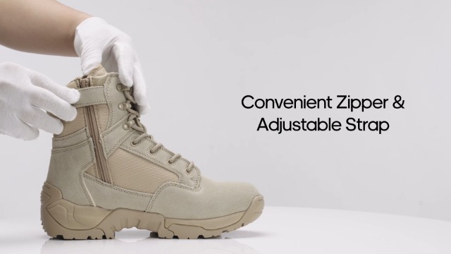 Stivali Militari Pelle NORTIV 8 Stivali Tattici Da Lavoro Uomo - Foto 2