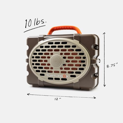 Image of Turtlebox Original Gen 3: Portable Outdoor Bluetooth Speaker - Ultra-Loud (120dB), Waterproof (IP67), Rugged, Impact-Resistant, 3-Day Battery | Party Mode: Unlimited Pairing for Stereo Sound, Delta